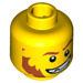 LEGO Yellow City Criminal Head (Recessed Solid Stud) (13623 / 99805)