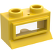 LEGO Geel Classic Venster 1 x 2 x 1 met lange dorpel en glas