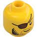 LEGO Yellow Clutch Powers Minifigure Head (Recessed Solid Stud) (3626 / 52889)