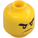 LEGO Amarillo Cole con Pelo despeinado y Cabeza Band Minifigura Cabeza (Espiga sólida hueca) (3626 / 33894)