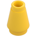LEGO Yellow Cone 1 x 1 with Top Groove (4589)