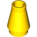 LEGO Yellow Cone 1 x 1 without Top Groove (4589 / 6188)