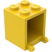 LEGO Jaune Récipient 2 x 2 x 2 avec des tenons pleins (4345)