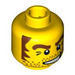 LEGO Yellow Cowboy Head (Safety Stud) (3626 / 88022)