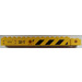 LEGO Geel Kraan Arm Buiten met Pegholes met &#039;32-T&#039; en Zwart en Geel Danger Strepen Sticker (57779)