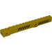 LEGO Yellow Crane Arm Outside with Pegholes with Black and Yellow Danger Stripes (Both Sides) Sticker (57779)