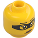 LEGO Gul Kriminell Minifigur Huvud (Infälld solid knopp) (3626 / 84784)