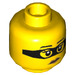 LEGO Yellow Criminal Minifigure Head (Recessed Solid Stud) (3626 / 84784)