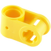 LEGO Yellow Cross Block 90° 1 x 2 (Axle/Pin) (6536 / 40146)