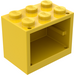LEGO Jaune Armoire 2 x 3 x 2 avec des tenons pleins (4532)