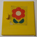 LEGO Yellow Cupboard Door 4 x 4 Homemaker with Red Flower (Left) Sticker