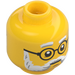 LEGO Yellow Curator / Dr. Kilroy Minifigure Head (Safety Stud) (3274 / 106964)