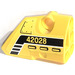 LEGO Yellow Curved Panel 2 Right with yellow &#039;42028&#039; Sticker (87086)
