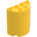 LEGO Yellow Cylinder 2 x 4 x 4 Half (6218 / 20430)