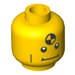 LEGO Yellow Demolition Dummy Head (Recessed Solid Stud) (3626 / 88014)