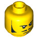 LEGO Yellow Doctor Rodney Rathbone Head (Recessed Solid Stud) (3626 / 10746)