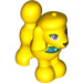 LEGO Gelb Hund - Poodle mit Purple Augen (78471 / 78474)