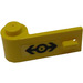 LEGO Gelb Tür 1 x 3 x 1 Links mit Schwarz Zug Logo Aufkleber (3822)