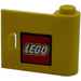 LEGO Geel Deur 1 x 3 x 2 Rechts met Lego logo Sticker met massief scharnier (3188)