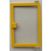 LEGO Yellow Door 1 x 4 x 5 Right with Transparent Glass (73194)