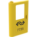 LEGO Yellow Door 1 x 4 x 5 Train Left with Dutch NS 7735 Sticker (4181)