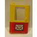 LEGO Giallo Porta 1 x 4 x 5 Treno Sinistra con Postal Corno Adesivo (4181 / 43967)