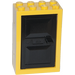 LEGO Gelb Tür 2 x 4 x 5 Rahmen mit Schwarz Tür