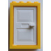 LEGO Yellow Door 2 x 4 x 5 Frame with White Door