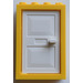 LEGO Gelb Door 2 x 4 x 5 Frame with White Door