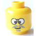 LEGO Yellow Dr. Cyber Head (Safety Stud) (3626)