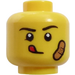 LEGO Yellow Drone Boy Head (Recessed Solid Stud) (3626)