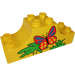 LEGO Yellow Duplo Bow 2 x 6 x 2 with Butterfly, Grass and Tree Pattern (4197)