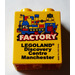 LEGO Jaune Duplo Brique 1 x 2 x 2 avec factory legoland discovery centre Manchester 2018 avec tube inférieur (15847)