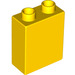 LEGO Yellow Duplo Brick 1 x 2 x 2 without Bottom Tube (4066 / 76371)