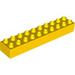 LEGO Geel Duplo Steen 2 x 10 (2291)