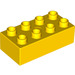 LEGO Geel Duplo Steen 2 x 4 (3011 / 31459)