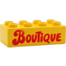 LEGO Yellow Duplo Brick 2 x 4 with Boutique (3011)