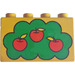 LEGO Geel Duplo Steen 2 x 4 x 2 met appel Boom (31111)