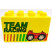 LEGO Yellow Duplo Brick 2 x 4 x 2 with &quot;TEAM RACING&quot; (31111)