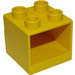LEGO Gelb Duplo Drawer 2 x 2 x 28.8 (4890)