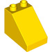 LEGO Jaune Duplo Pente 1 x 3 x 2 (63871 / 64153)