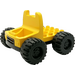 LEGO Yellow Duplo Truck with 4 x 4 Flatbed Plate and Jumbo Wheels
