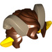 LEGO Jaune Oreilles et Reddish Brown Cheveux avec Dark Tan Horns (24230)