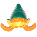 LEGO Yellow Ears with Orange Hair with Pigtails and Green Pointed Hat