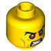 LEGO Yellow Evil Knight Head (Safety Stud) (3626 / 10006)