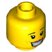 LEGO Yellow Fabu-Fan Minifigure Head (Recessed Solid Stud) (3626 / 17192)