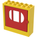 LEGO Amarillo Fabuland Door Frame 2 x 6 x 5 with Red Door