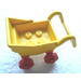 LEGO Yellow Fabuland Pram with Red Wheels