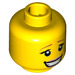 LEGO Yellow Fairytale Princess Minifigure Dual Sided Head (Recessed Solid Stud) (3626 / 18189)