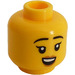 LEGO Yellow Falconer Head (Recessed Solid Stud) (3626 / 100998)